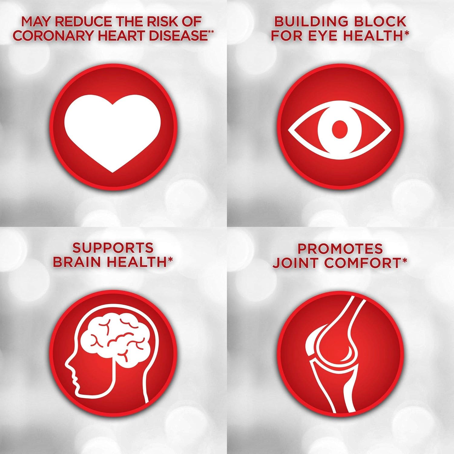 2 Pack MegaRed Advanced 4-in-1 2X Concentrated 500mg Omega-3 Fish Oil & Antarctic Krill Oil Softgels for Heart, Brain, Joints, Eyes - 80 Count