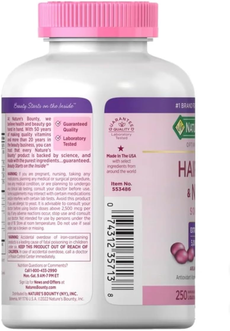 2-Pack Nature's Bounty Hair, Skin and Nails Softgels - 250 Count