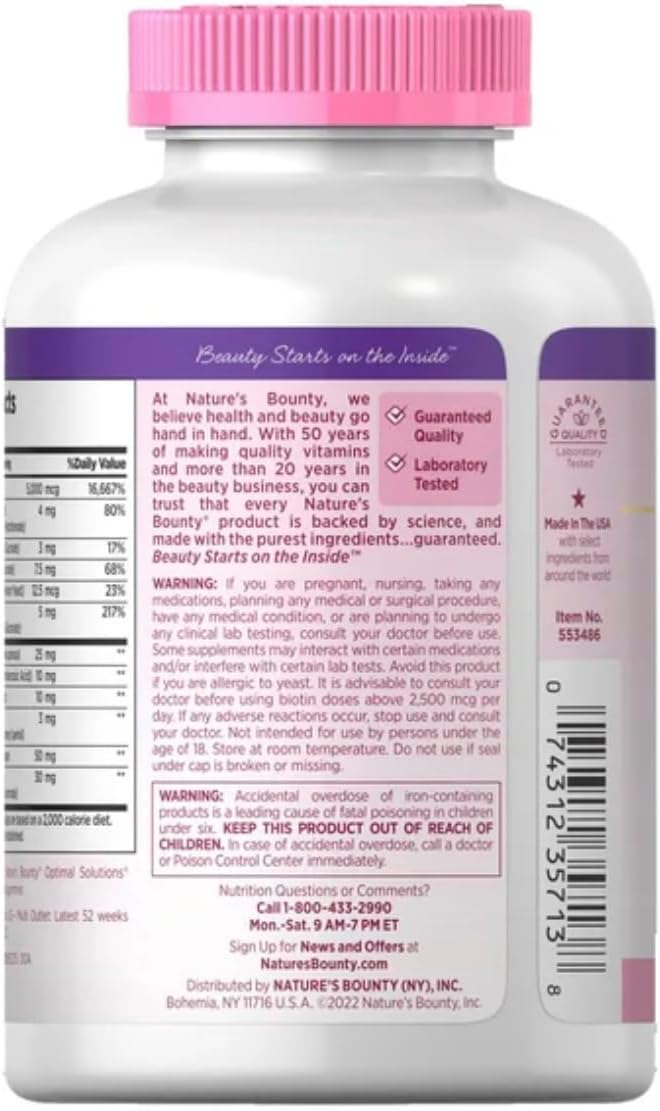 2-Pack Nature's Bounty Hair, Skin and Nails Softgels - 250 Count