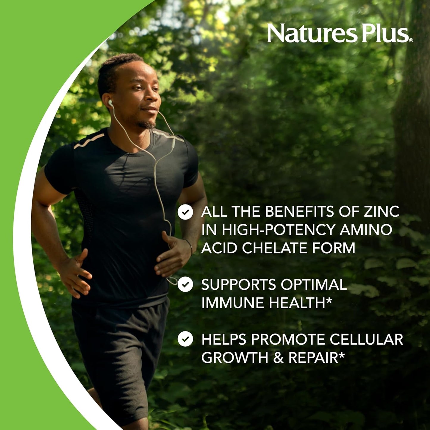 2 Pack Natures Plus Zinc 10mg Tablets - 90 Tablets Each - Immune Health Support - High-Potency Amino Acid Chelate - Gluten Free & Vegetarian - 180 Servings