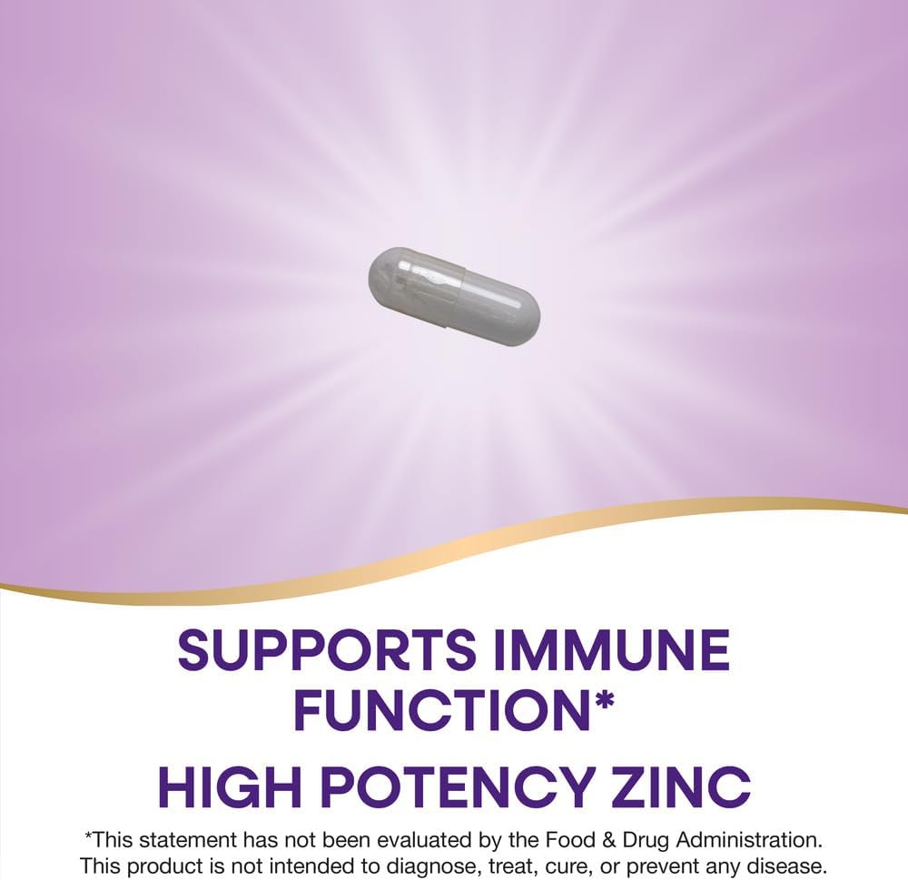 2 Pack Nature's Way Zinc Chelate 30mg Capsules - Support Immune Function - 100 Capsules per Bottle