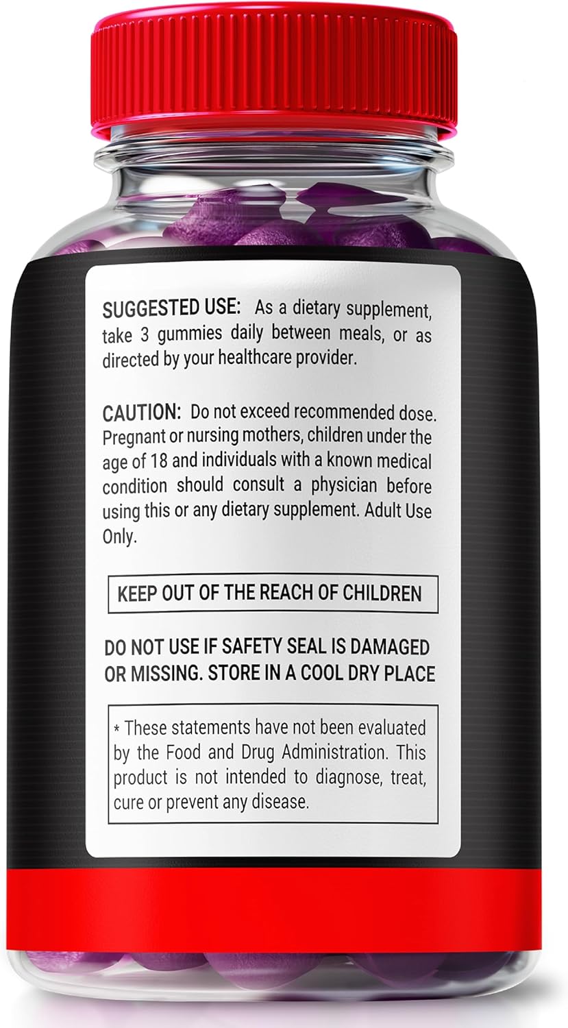 2 Pack NutraRize Dominator Max Gummies: Muscle & Overall Health Support, Natural Energy Booster (120 Gummies)