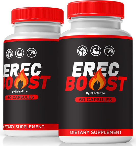 2 Pack NutraRize ErecBoost Pills - Official Original Capsules for Energy & Overall Health - 120 Capsules