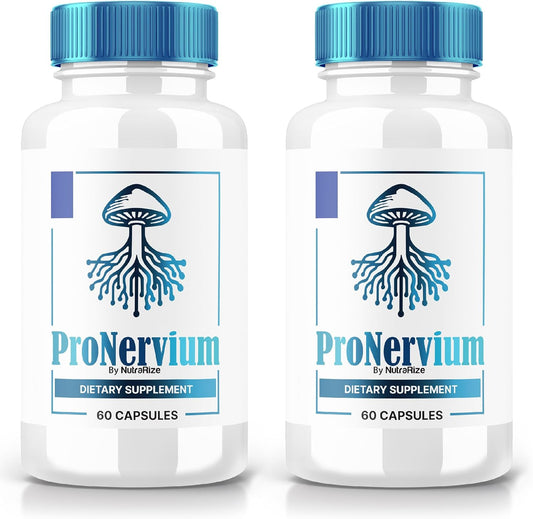 2 Pack NutraRize ProNervium - Advanced Nerve Health Supplement with All-Natural Formula for Dynamic Lifestyle - 120 Capsules