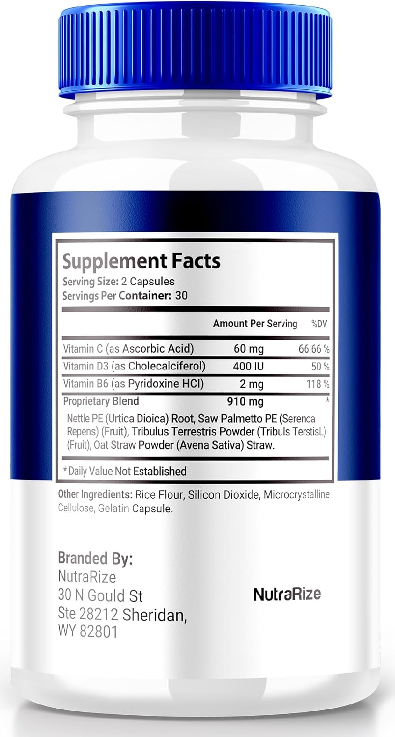 2 Pack NutraRize Prostosil Capsules: Natural Prostate Health Support Supplement, Maximum Strength Herbal Formula for Overall Health - Official Review (120 Capsules)