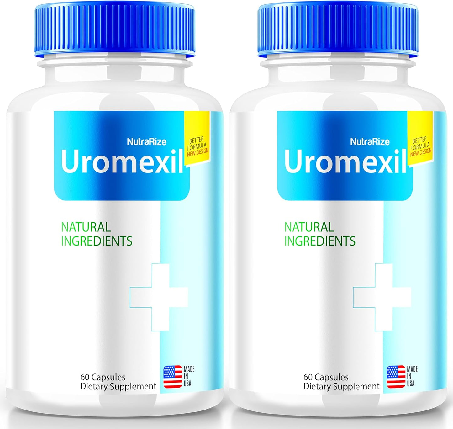 2 Pack NutraRize Uromexil Capsules - Premium Prostate Health Formula, All-Natural Supplement for Control and Overall Wellness - 120 Capsules