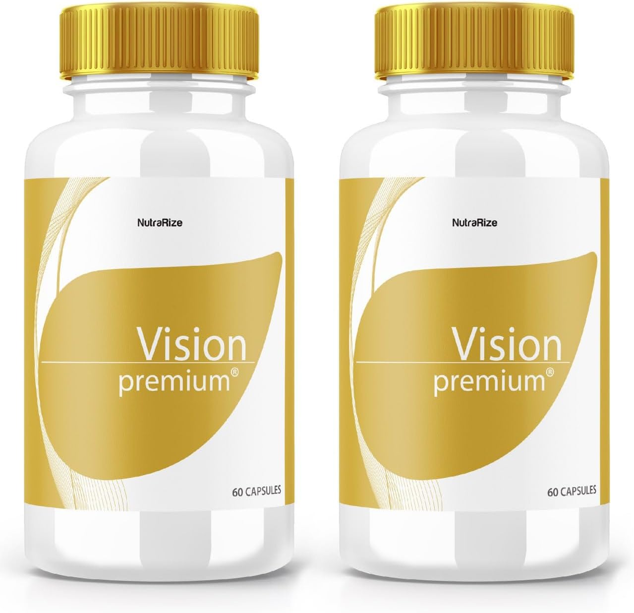2 Pack NutraRize Vision Premium Eye Support Supplement - Improve Concentration, Focus, Healthy Eyes - All-Natural Pills (120 Capsules)