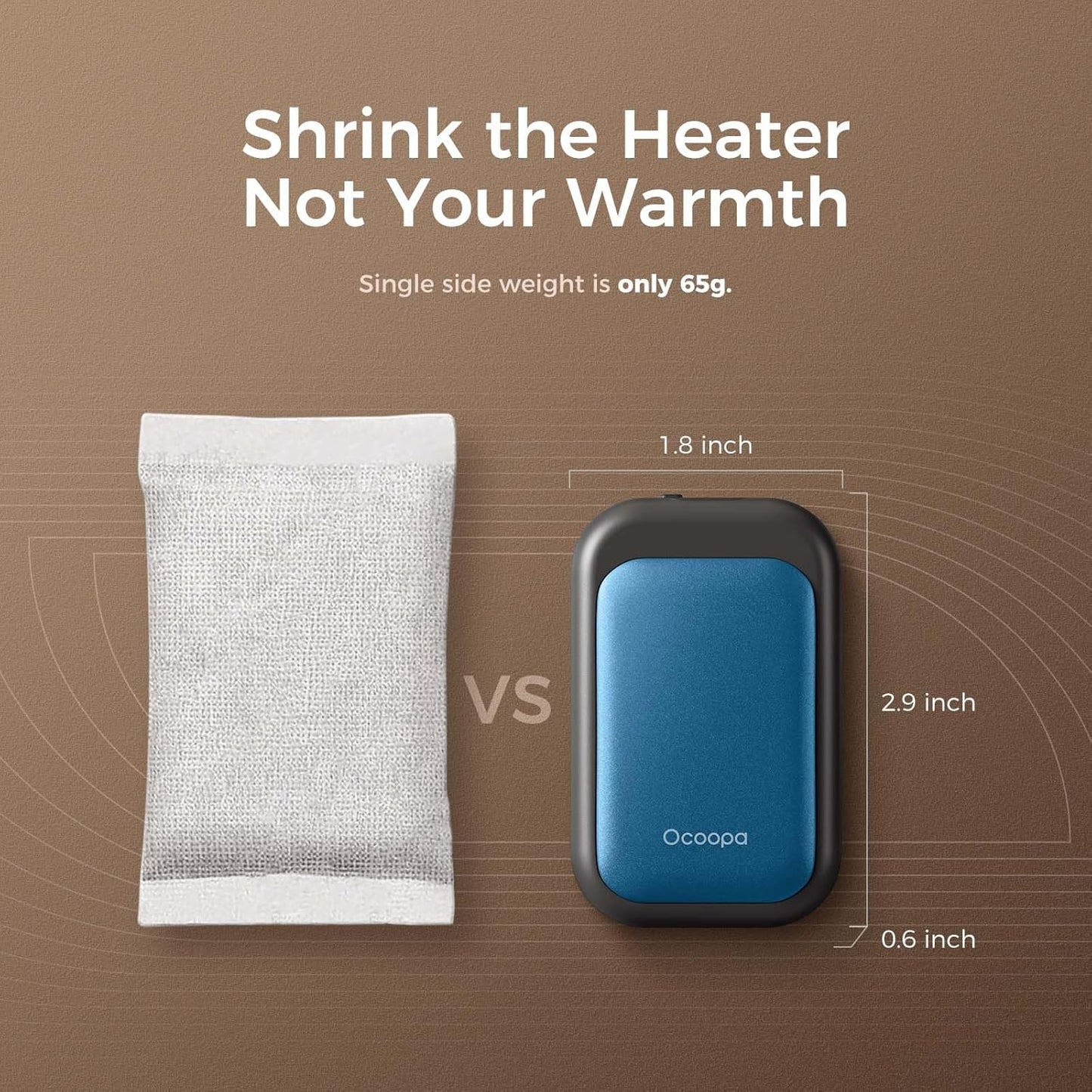 2 Pack OCOOPA Magnetic Rechargeable Hand Warmers - Electric 5000mAh Hand Warmer with 3 Heat Settings, UL Certified - Tech Gifts for Men, Portable Pocket Heater - Purse Must Have