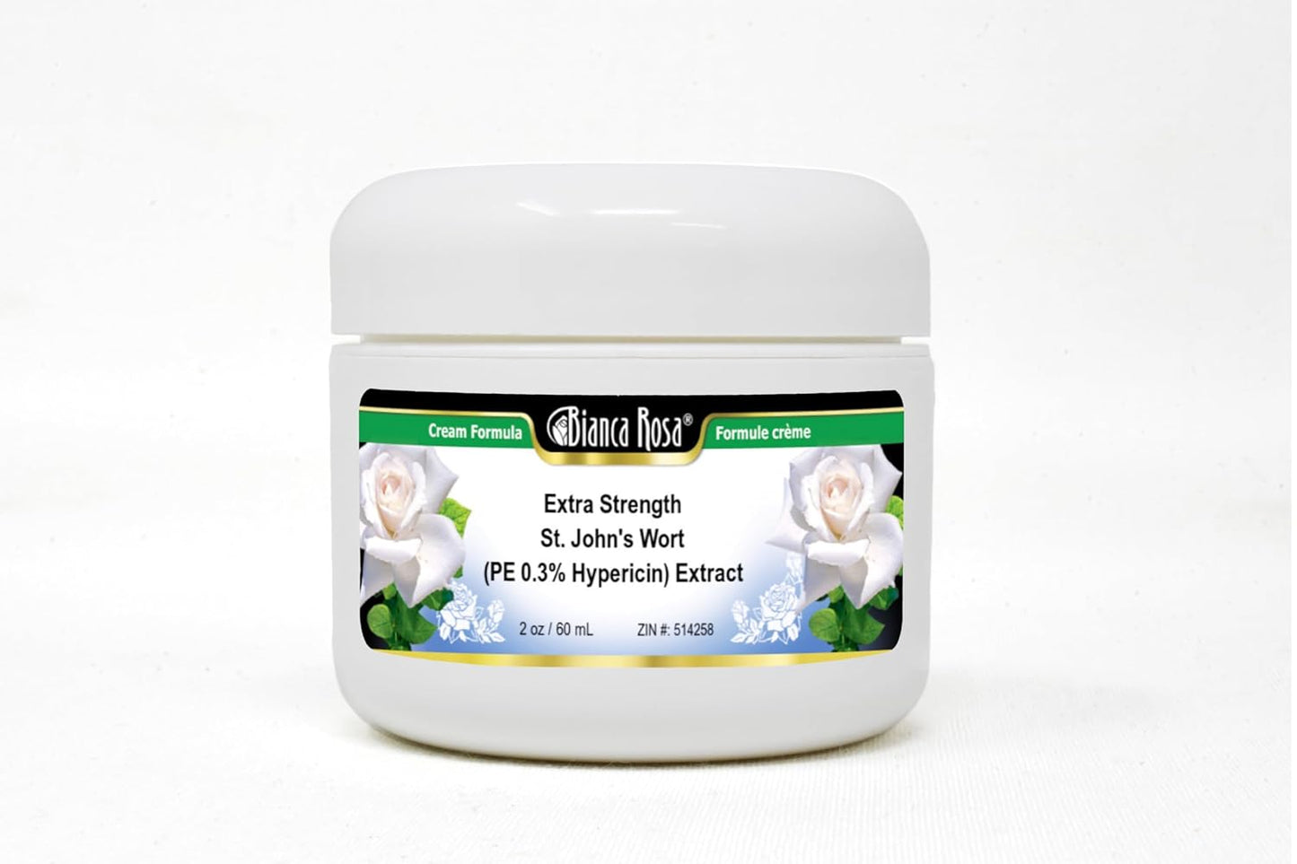 2 Pack of Bianca Rosa Extra Strength St. John's Wort Extract Cream (2 oz) with 0.3% Hypericin - ZIN 514258