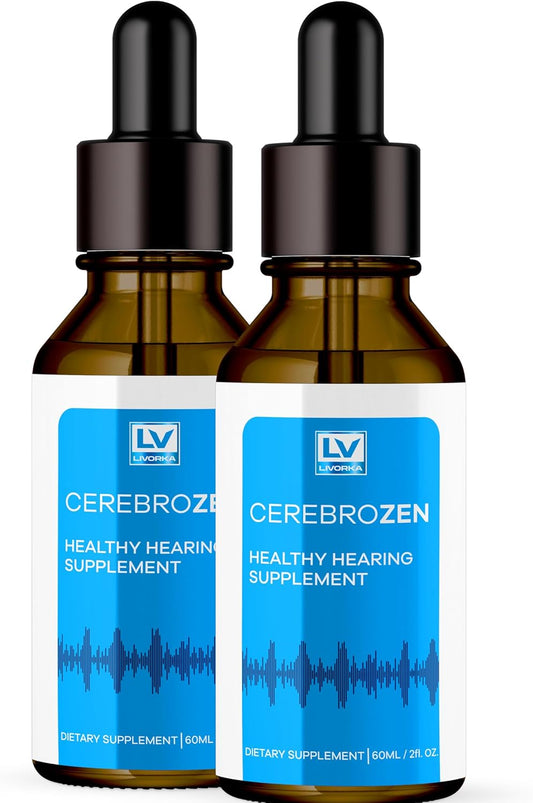 2 Pack of LIVORKA Cerebrozen Ear Drops for 2 Months of Hearing Support