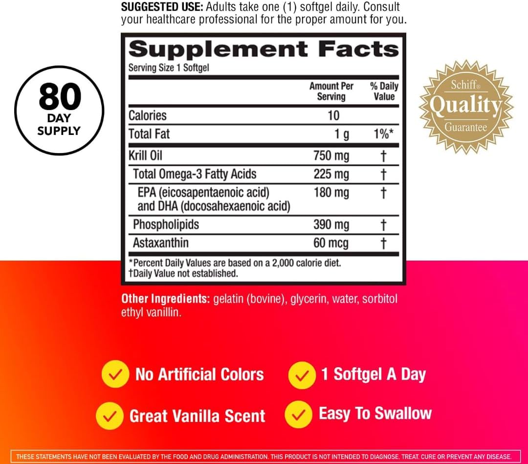 2 Pack of MegaRed Ultra Concentrate 750mg Omega-3 Krill Oil Softgels with EPA/DHA, Astaxanthin Antioxidant, Heart Health Support