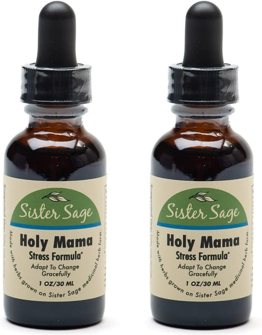 2 Pack of SISTER SAGE Holy Mama Natural Holy Basil Tincture - 1 oz