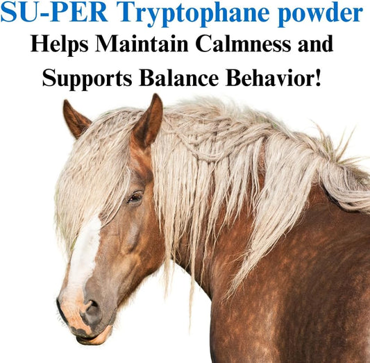 2 Pack of SU-PER Tryptophane Horse Calming Supplement, 2.5 Pounds - Promotes Calmness and Balanced Behavior