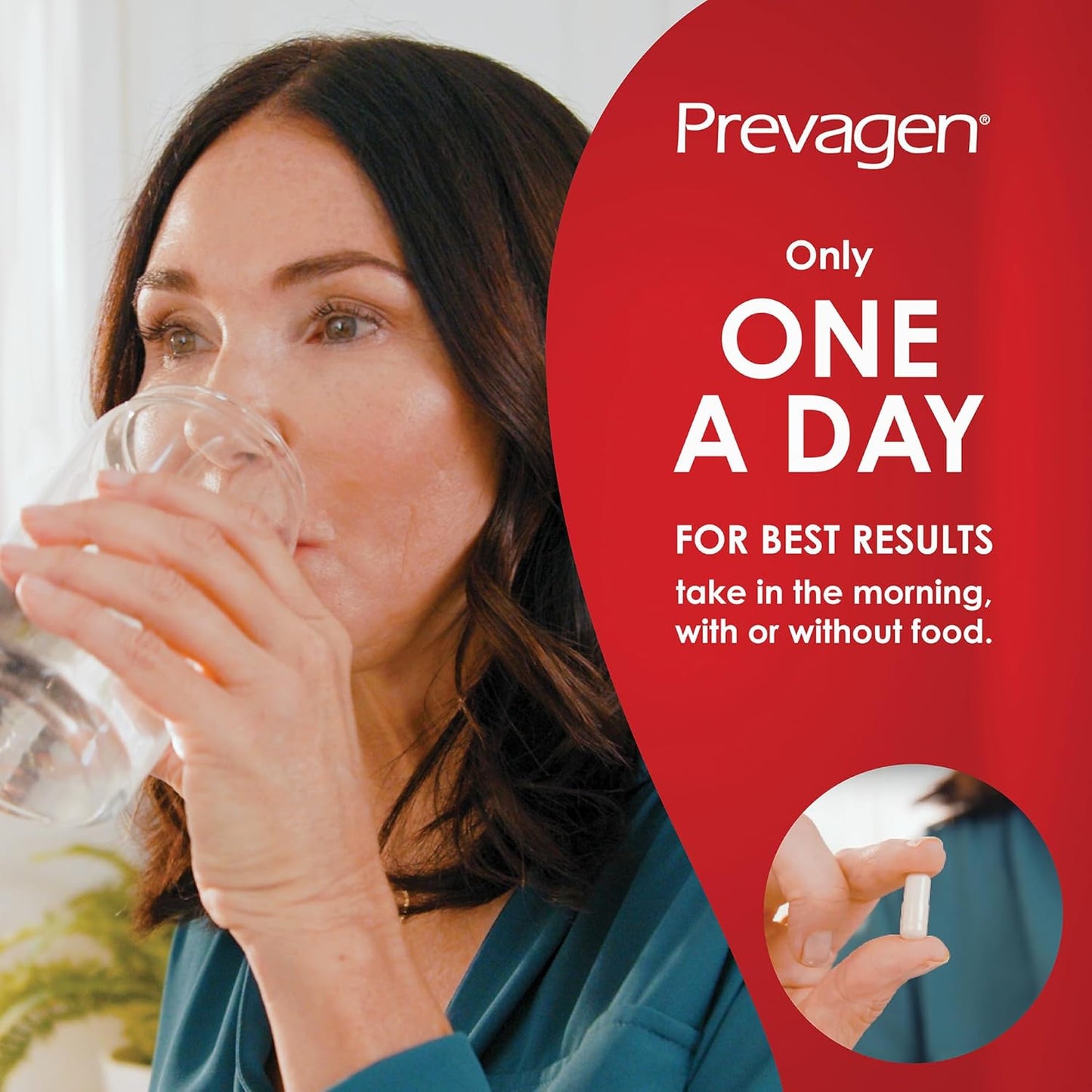2-Pack Prevagen Extra Strength 20mg Capsules with Apoaequorin, Vitamin D, and 7-Day Pill Minder