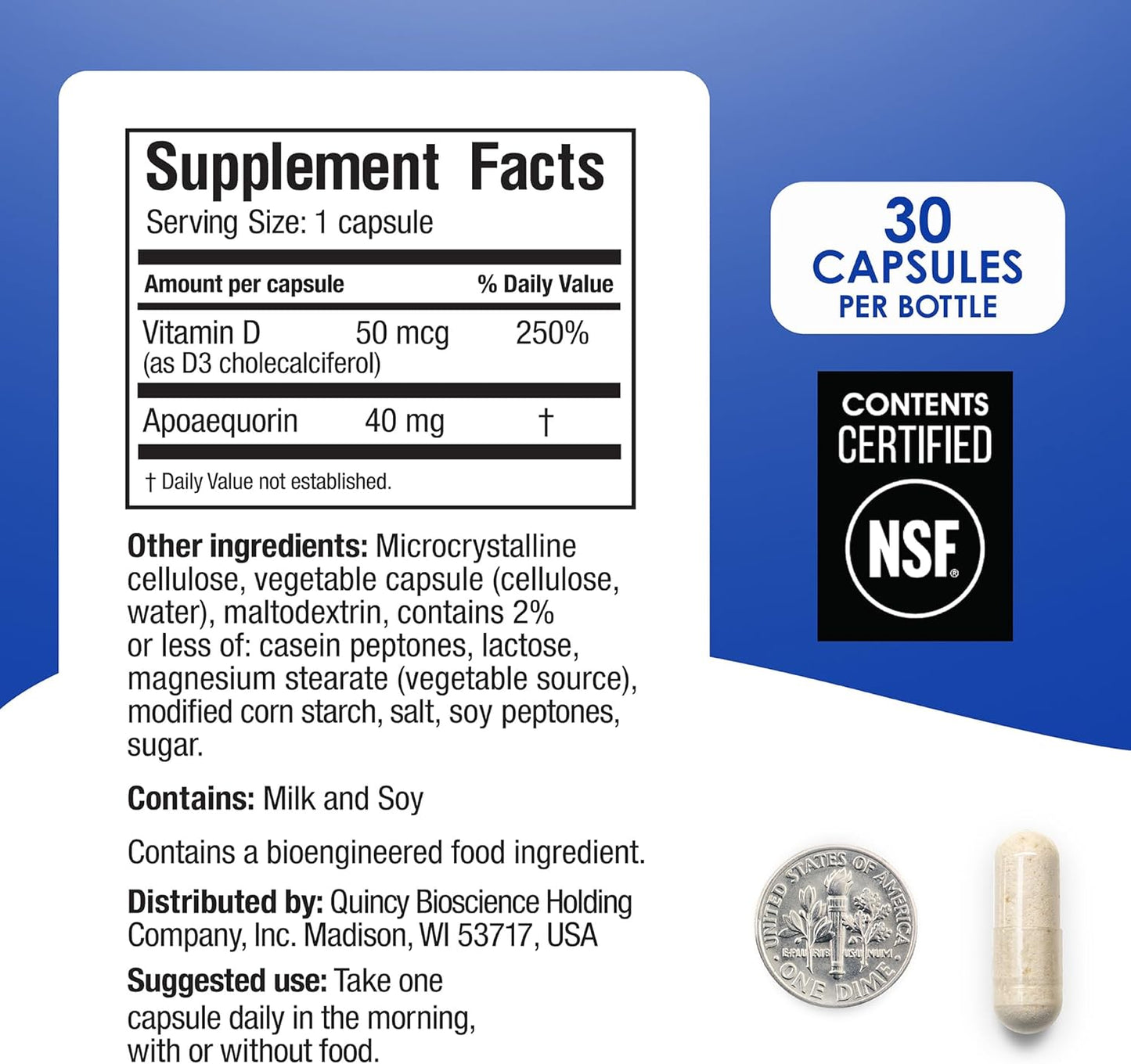 2-Pack Prevagen Professional Formula 40mg Capsules with Apoaequorin & Vitamin D + 7-Day Pill Minder