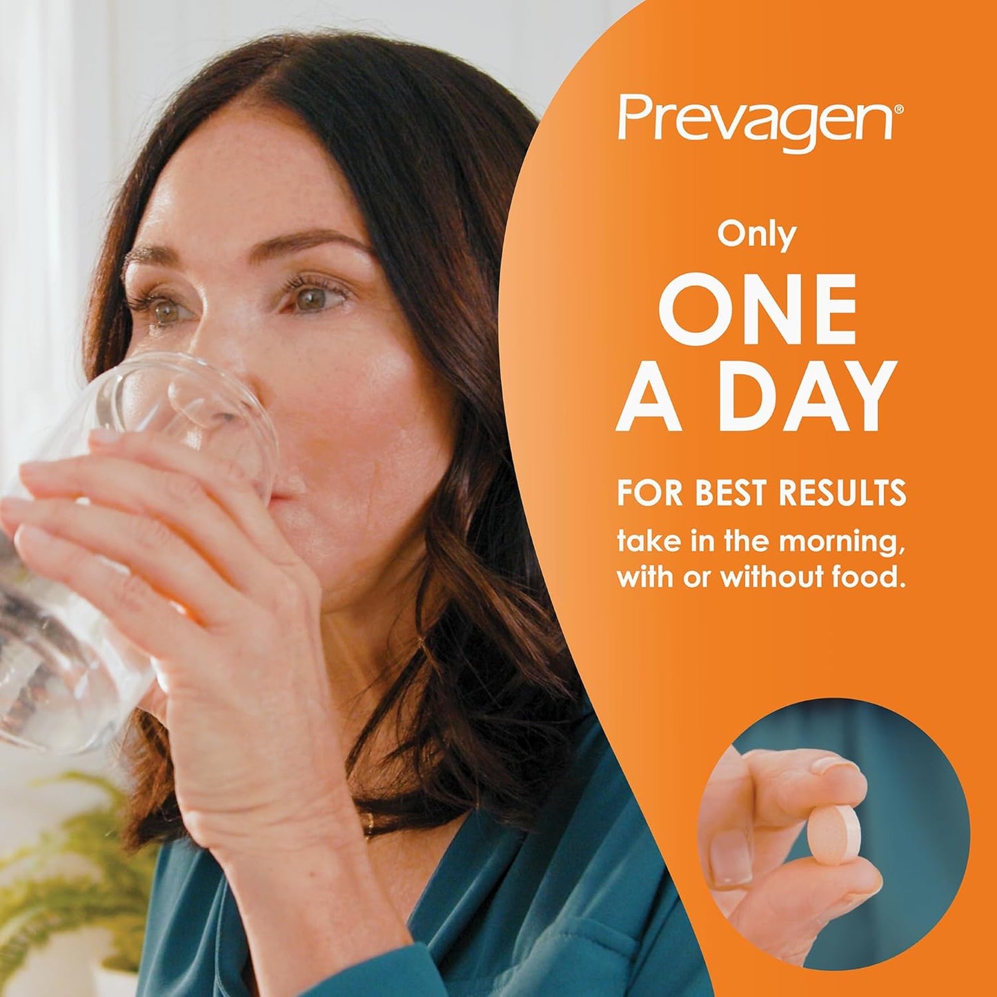 2-Pack Prevagen Regular Strength 10mg Chewables with Apoaequorin & Vitamin D, Orange Flavor, Includes Stackable Storage Box