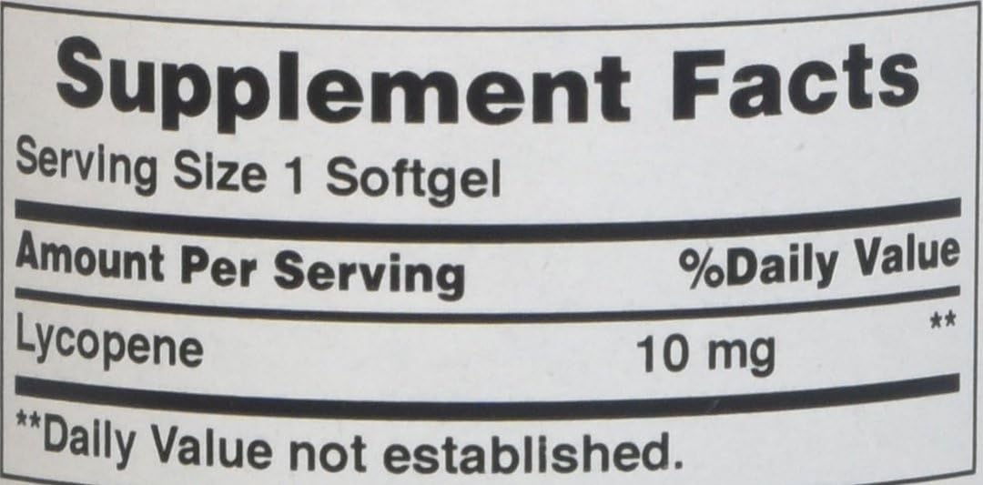 2-Pack Puritan's Pride Lycopene Softgels 10mg for Prostate & Heart Health - 100 Count