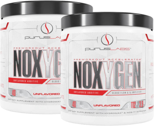 2-Pack Purus Labs NOXYGEN Powder - 40 Servings (Unflavored)