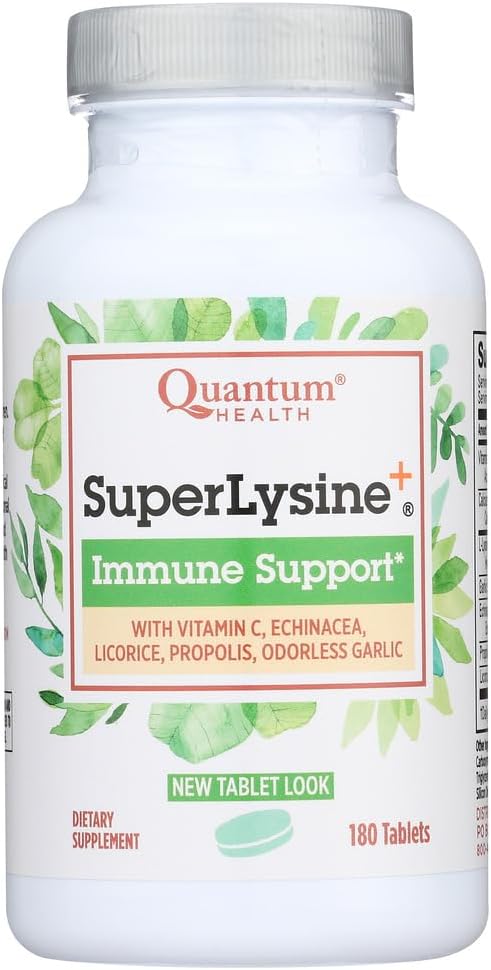 2 Pack Quantum Super Lysine Plus - 180 Tablets by Gamenote