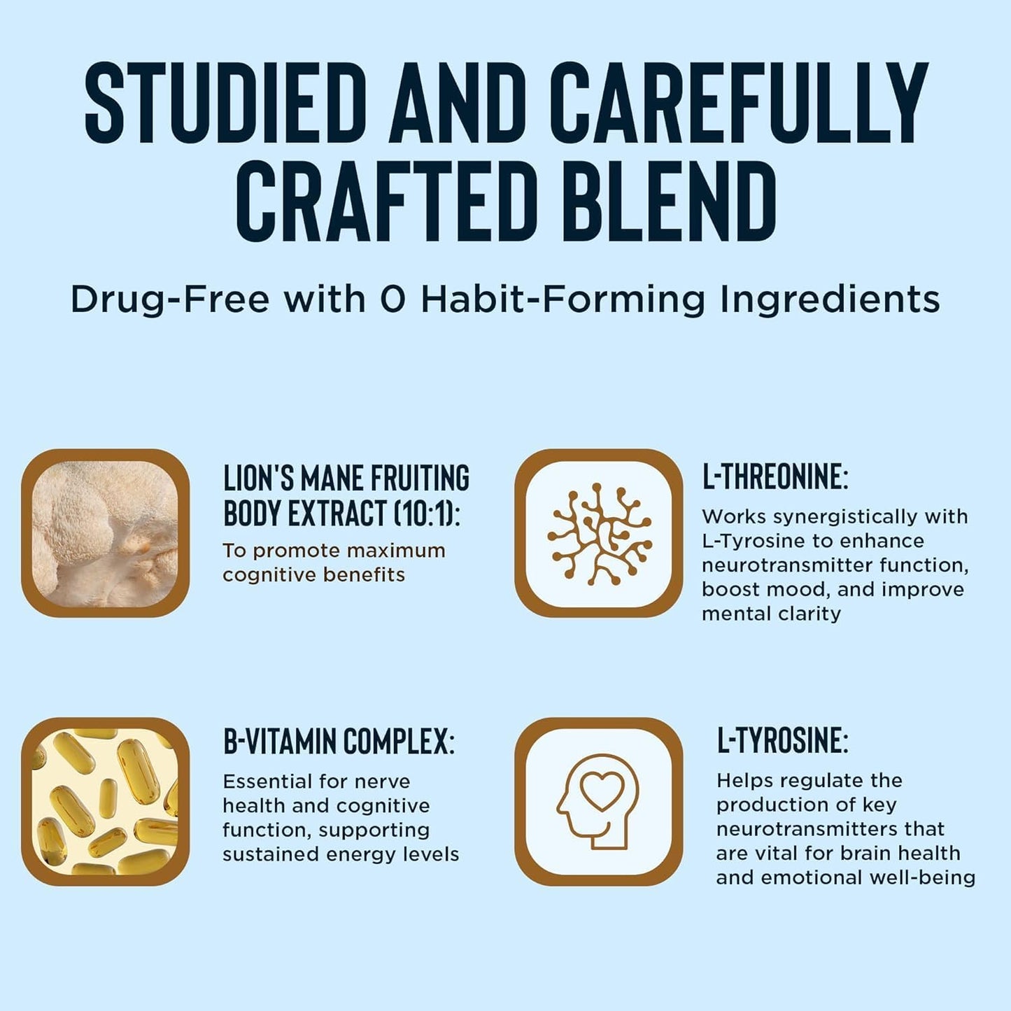 2-Pack Relaxium BrainIQ Nootropic Supplements for Memory, Focus, and Brain Health with Lion's Mane & Coffee Extract