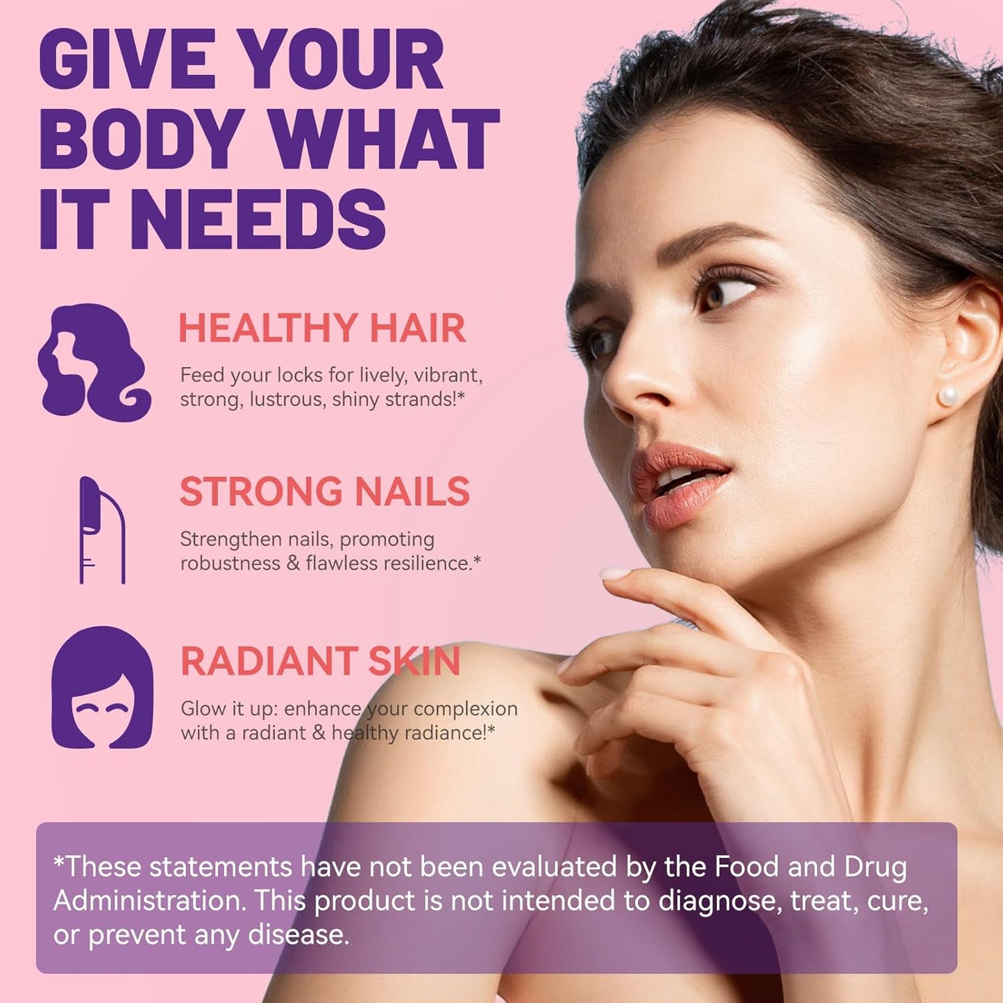 2 Pack SmildeHeal Hair Skin and Nails Gummies with Biotin and Collagen Vitamins - 120 Count - Promotes Healthy Hair, Skin, and Nails for Women