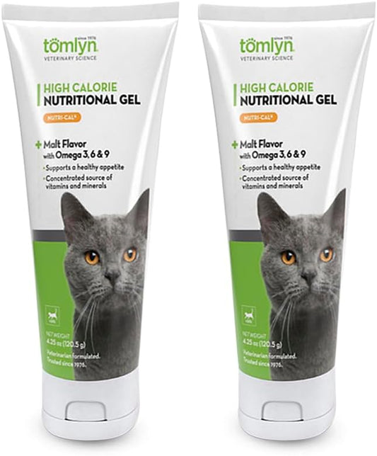 2-Pack TOMLYN Nutri-Cal for Cats High Calorie Dietary Supplement, 4.25-Ounce Tube - 2 Pack