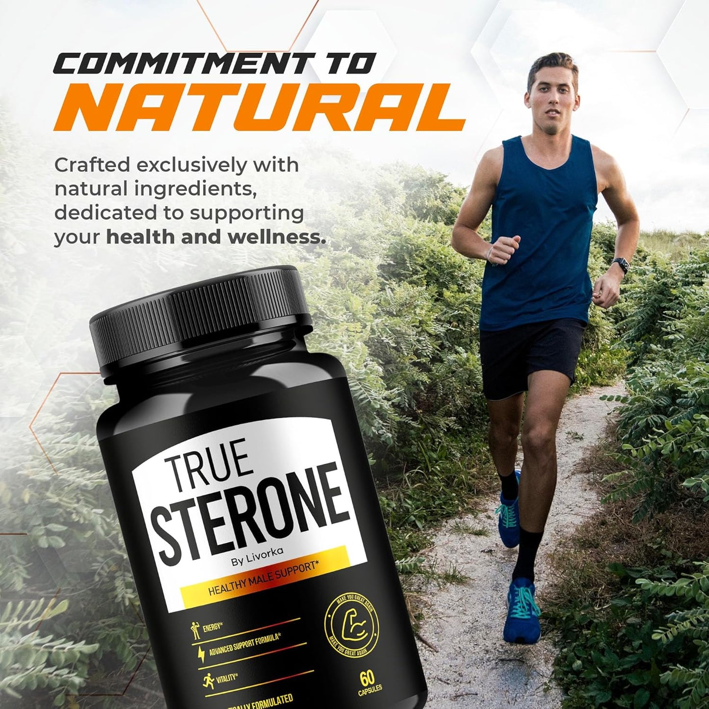 2 Pack True Sterone Pills - Advanced Formula with 120 Capsules for 2 Months - TrueSterone Vitamin Capsules & Reviews