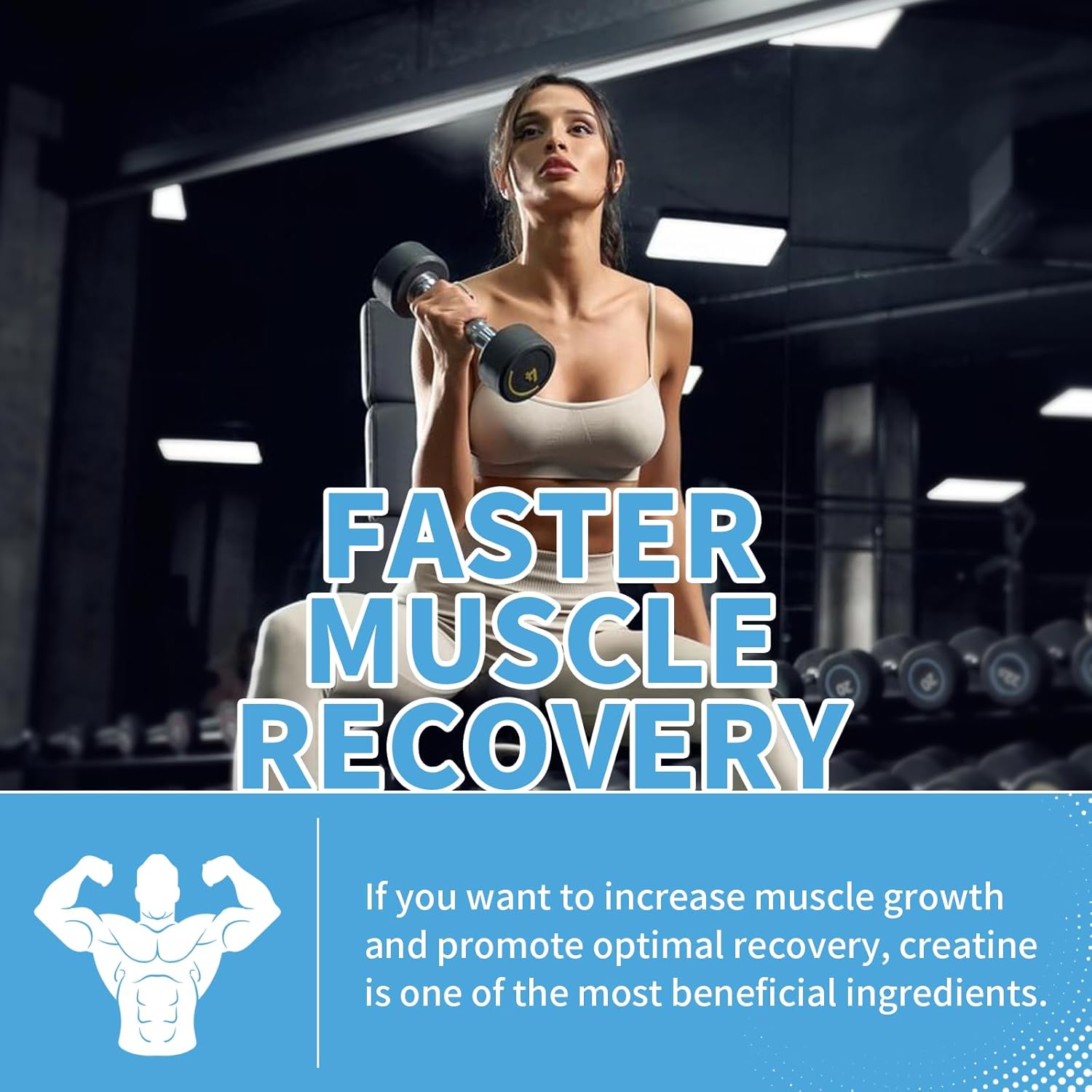 2 Pack Vegan Creatine Monohydrate Gummies for Men & Women - Muscle Builder, Energy Boost, Pre-Workout Supplement - 120 Count