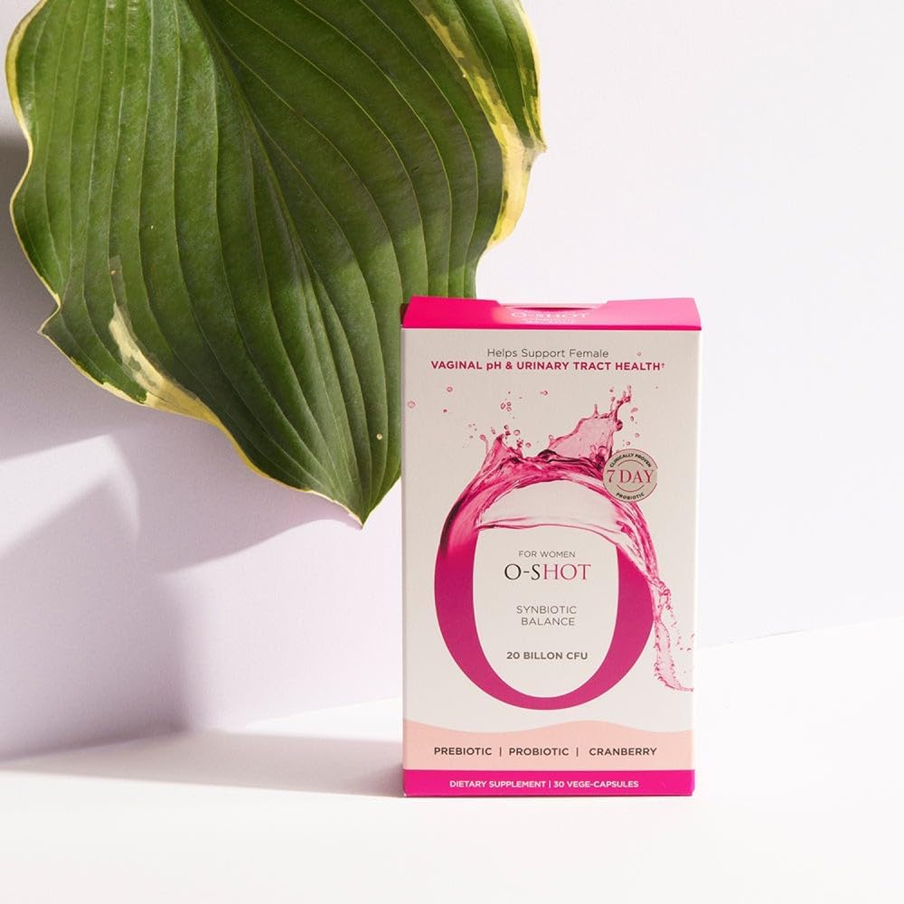 2 Pack Vegan Vaginal Probiotic + Prebiotic with Cranberry Extract and Chicory Root for Women - Supports Vaginal pH, Urinary Tract, Digestion, and Bloating - Non Dairy, Non GMO, Gluten Free - 60 Vege-Capsules