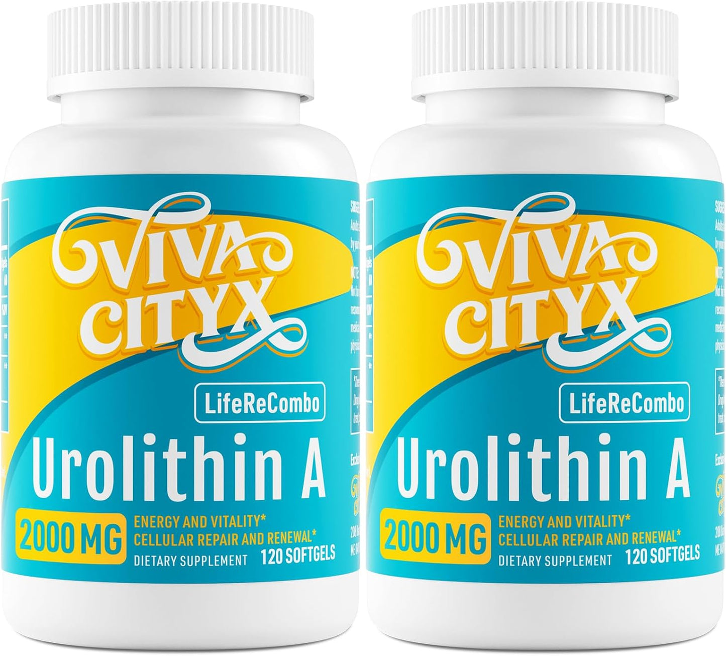 2 Pack Vivacityx Urolithin A 500mg and NAD+ 200mg High Absorption Supplement