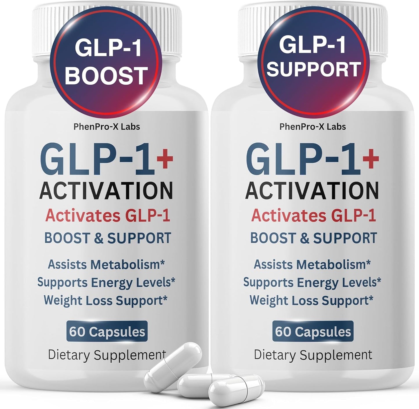 (2 Pack) Women's GLP-Activate: Natural GLP1 Booster for Metabolism Support, 120 Capsules