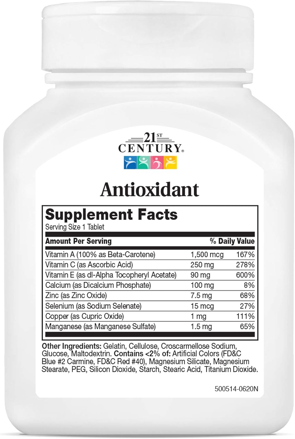2 Packs of 21st Century Ace Antioxidant Tablets, 75 Count for Enhanced Health and Wellness
