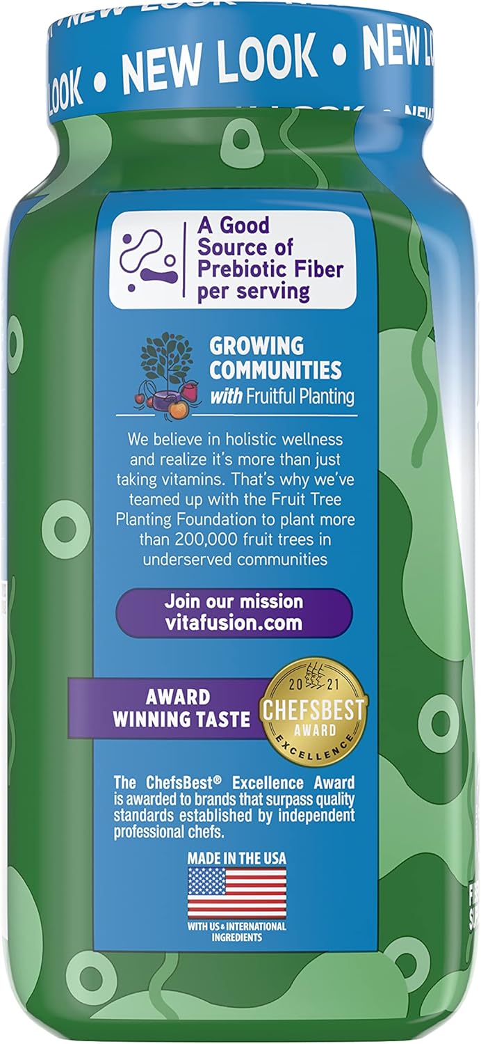 2 Packs of 90ct Vitafusion Fiber Well Fit Sugar Free Gummies