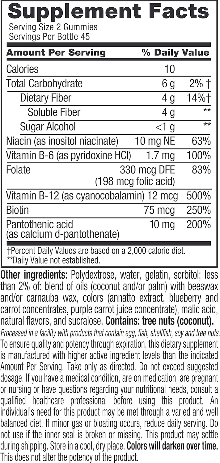 2 Packs of 90ct Vitafusion Fiber Well Fit Sugar Free Gummies