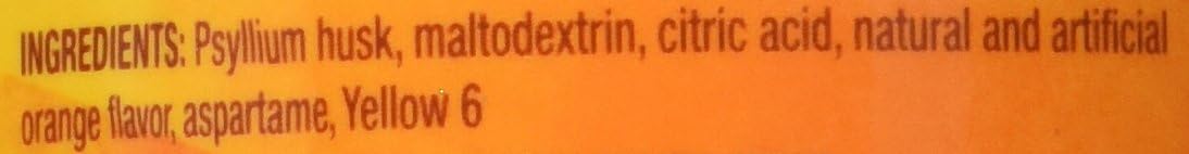 2 Packs of Metamucil Sugar-Free Orange Fiber Powder, 4-in-1 Formula, 72 Servings