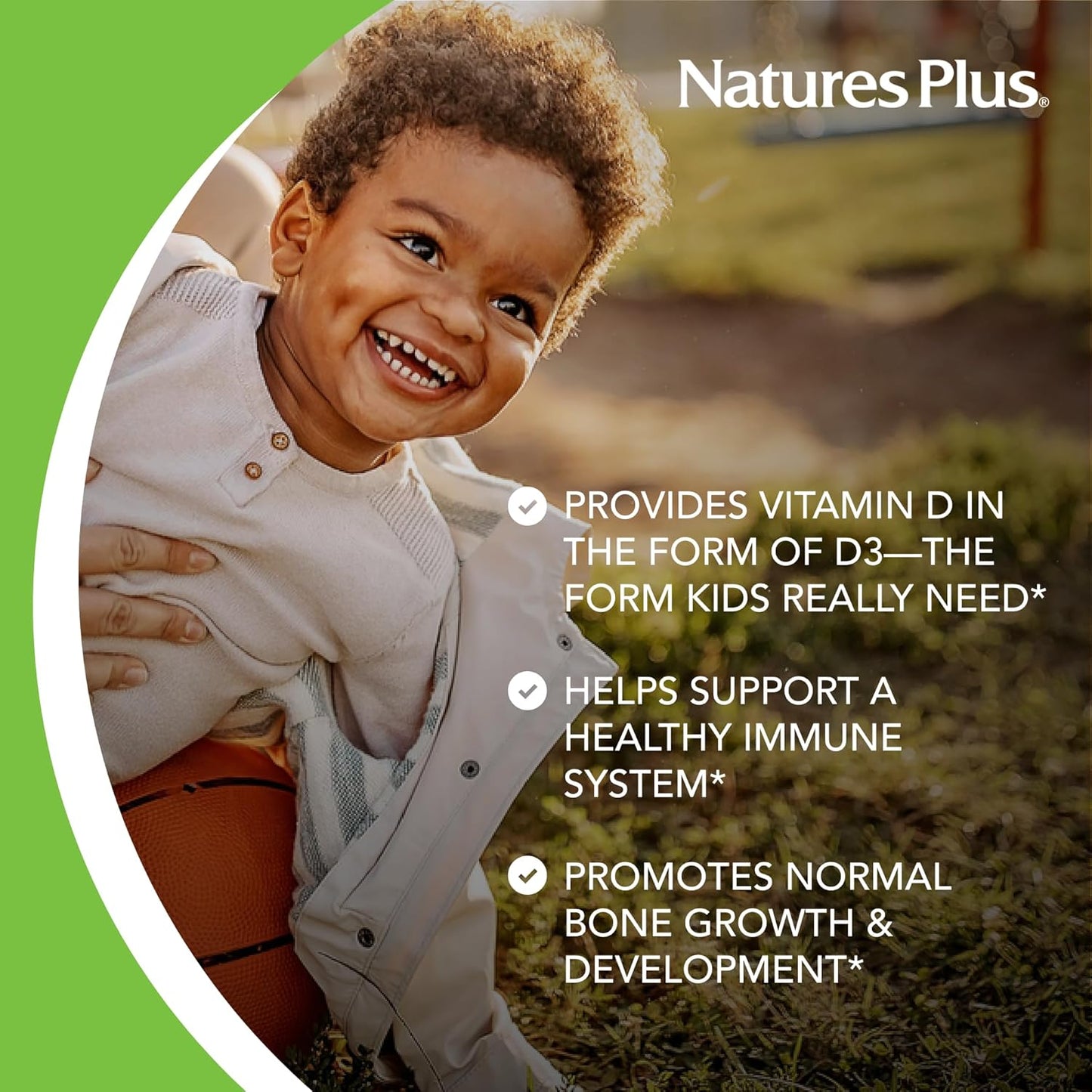 2 Packs of Natures Plus Animal Parade Vitamin D3 Children's Chewables - Black Cherry Flavor - 180 Animal-Shaped Tablets - Gluten Free, Vegetarian, Hypoallergenic