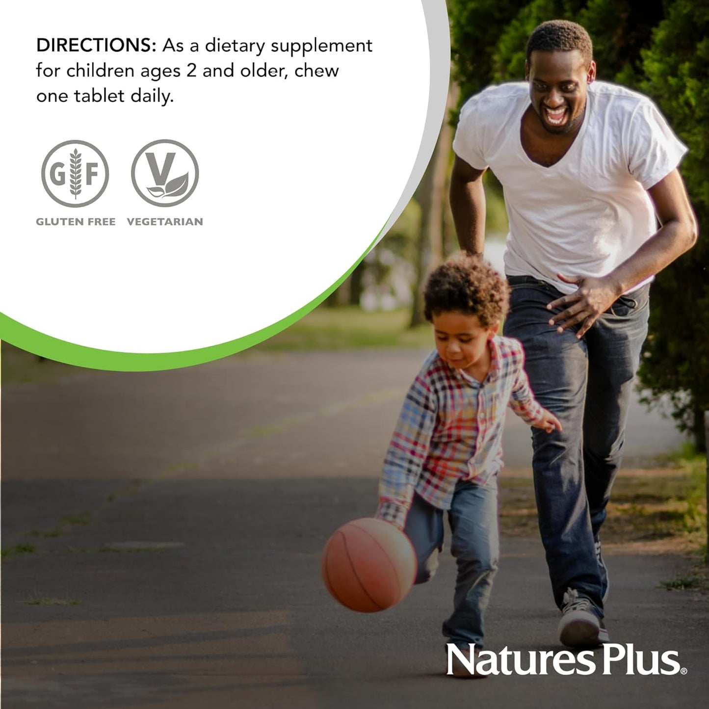 2 Packs of Natures Plus Animal Parade Vitamin D3 Children's Chewables - Black Cherry Flavor - 180 Animal-Shaped Tablets - Gluten Free, Vegetarian, Hypoallergenic