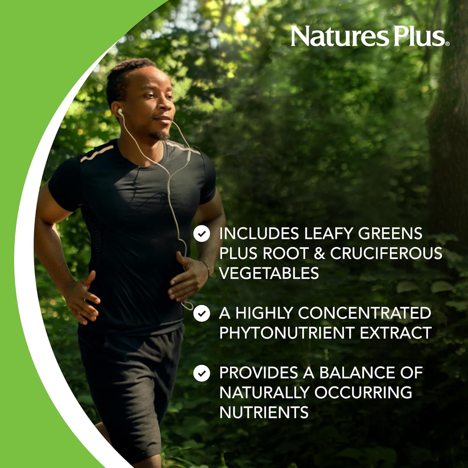 2 Packs of Natures Plus Mixed Vegetables Tablets - Broccoli, Spinach, Carrot & Cabbage - Gluten Free - 120 Servings