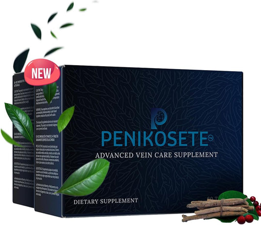 2 Packs of PENIKOSETE Varicose Vein Relief Tablets with Ashwagandha, Punarnava, Turmeric & Triphala - Improve Circulation and Reduce Swelling in Legs, Ankle, Feet | Ayurvedic Rectal Health Support