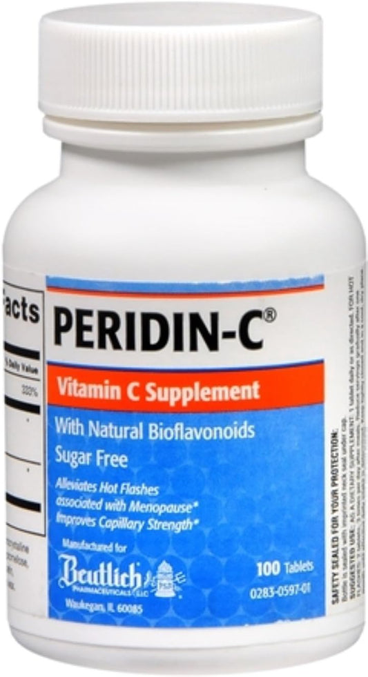 2 Packs of Peridin-C Vitamin C Tablets - 200 Tablets Total
