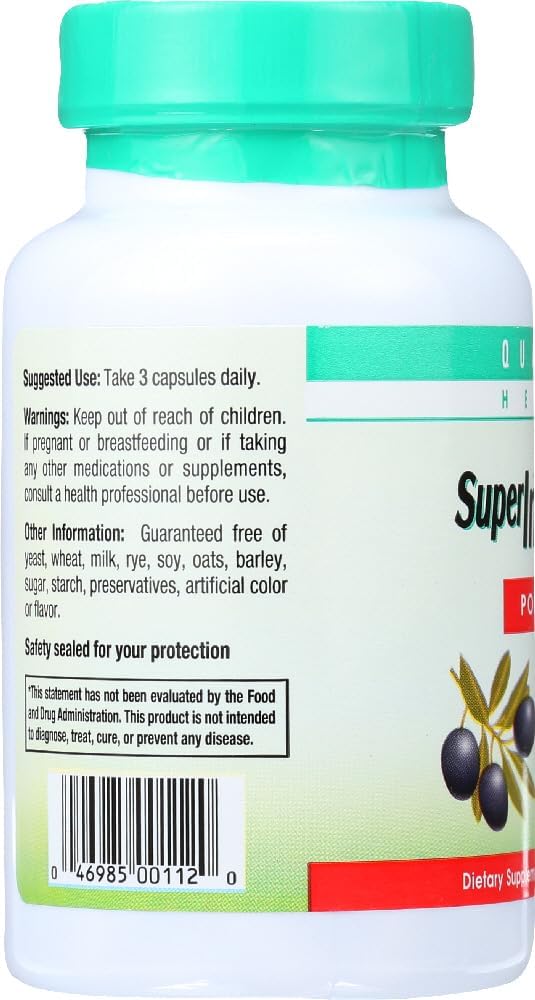 2 Packs of Quantum Health Super Immune Vegetarian Capsules, 90 Count Each