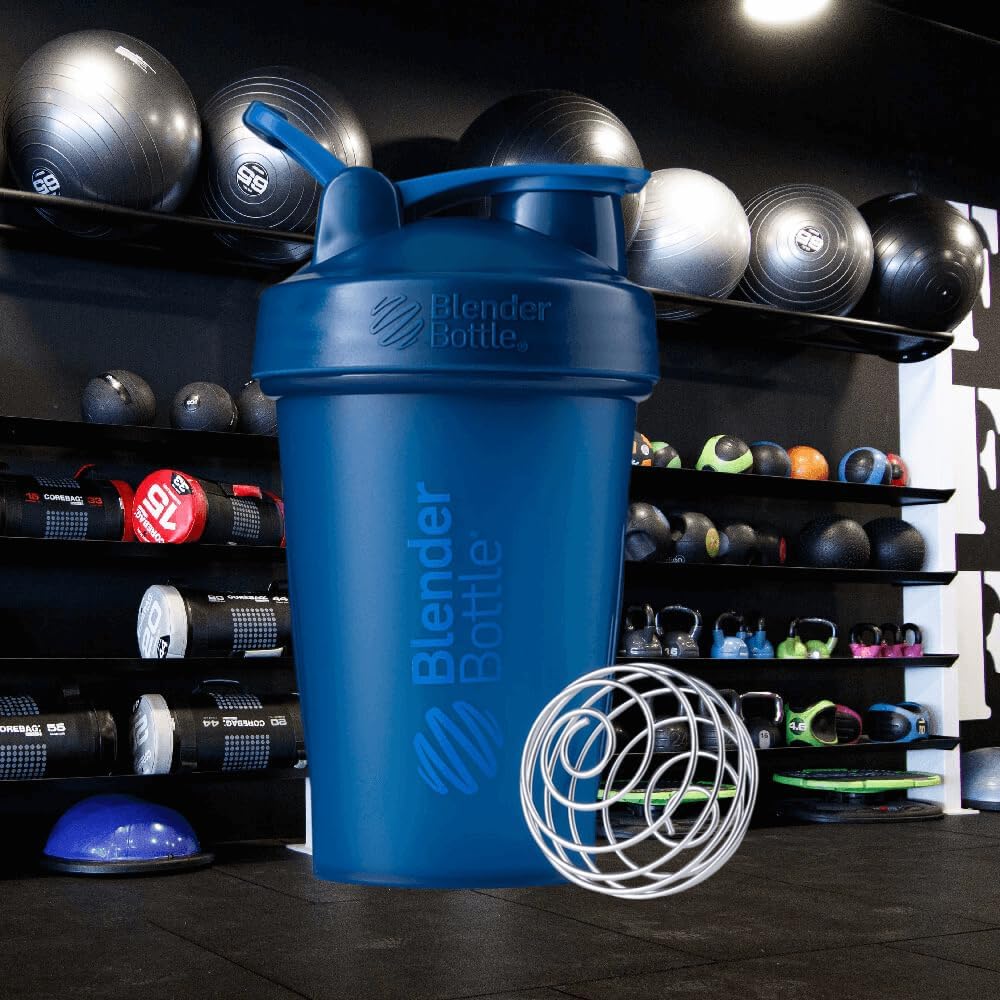20-Ounce Navy BlenderBottle Classic Shaker Bottle for Protein Shakes & Pre Workout