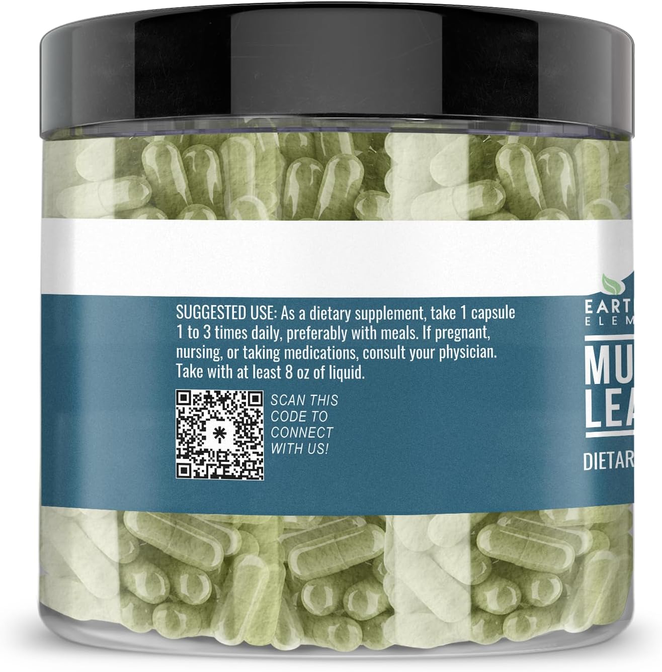 200 Capsules of Earthborn Elements White Mulberry Leaf Extract - Pure & Undiluted Formula with No Additives