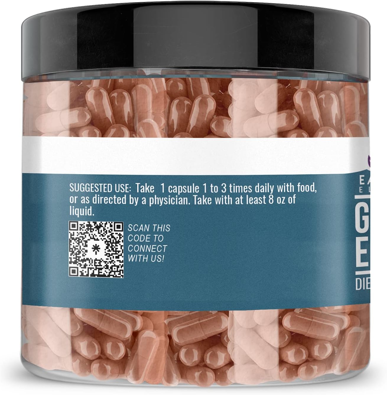 200 Capsules of Pure Grape Seed Extract by Earthborn Elements - No Additives, Undiluted Formula