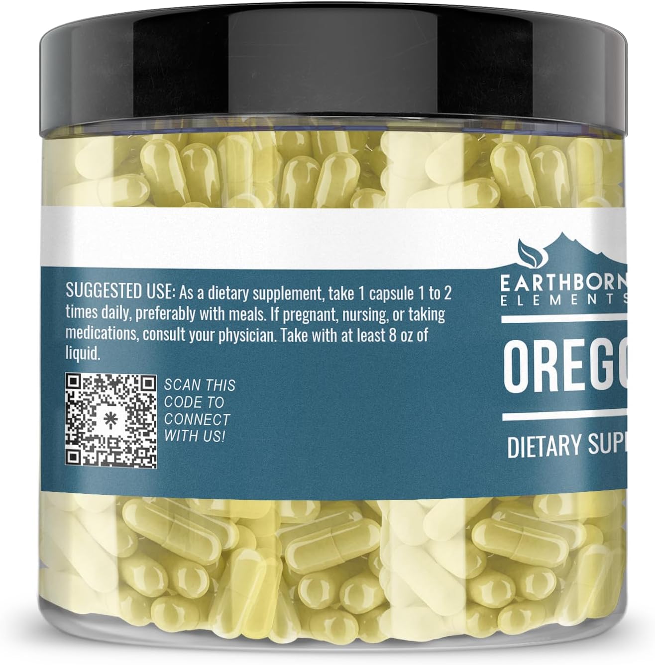 200 Capsules of Pure & Undiluted Oregon Grape Root by Earthborn Elements - No Additives Included