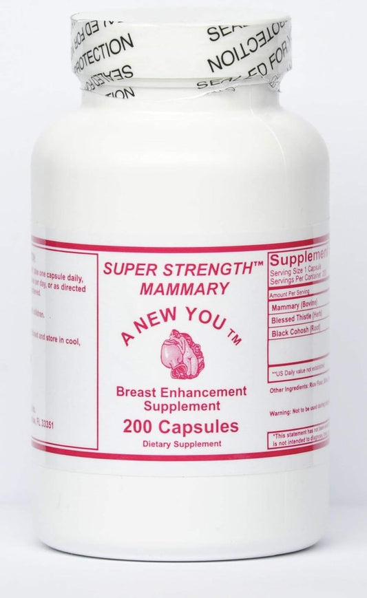 200 Capsules Super Strength Mammary Glandular Formula for Breast Health and Support