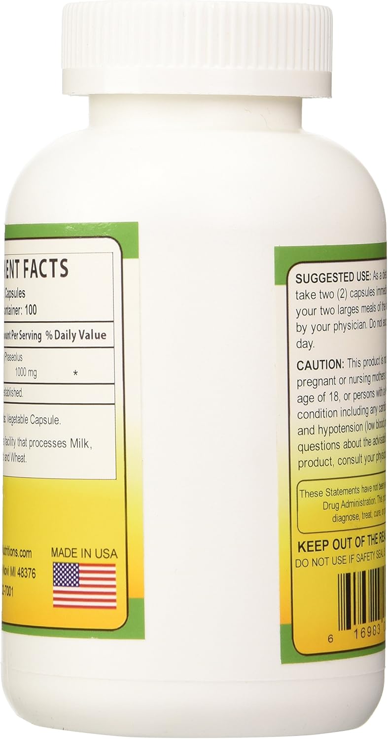 200 Count Biotech Nutritions White Kidney Bean Extract for Weight Management