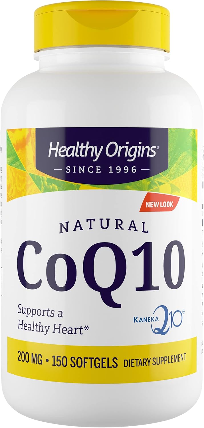 200 mg CoQ10 (Kaneka Q10) Softgels for Heart Health & Energy - Gluten-Free & Non-GMO - 150 Count