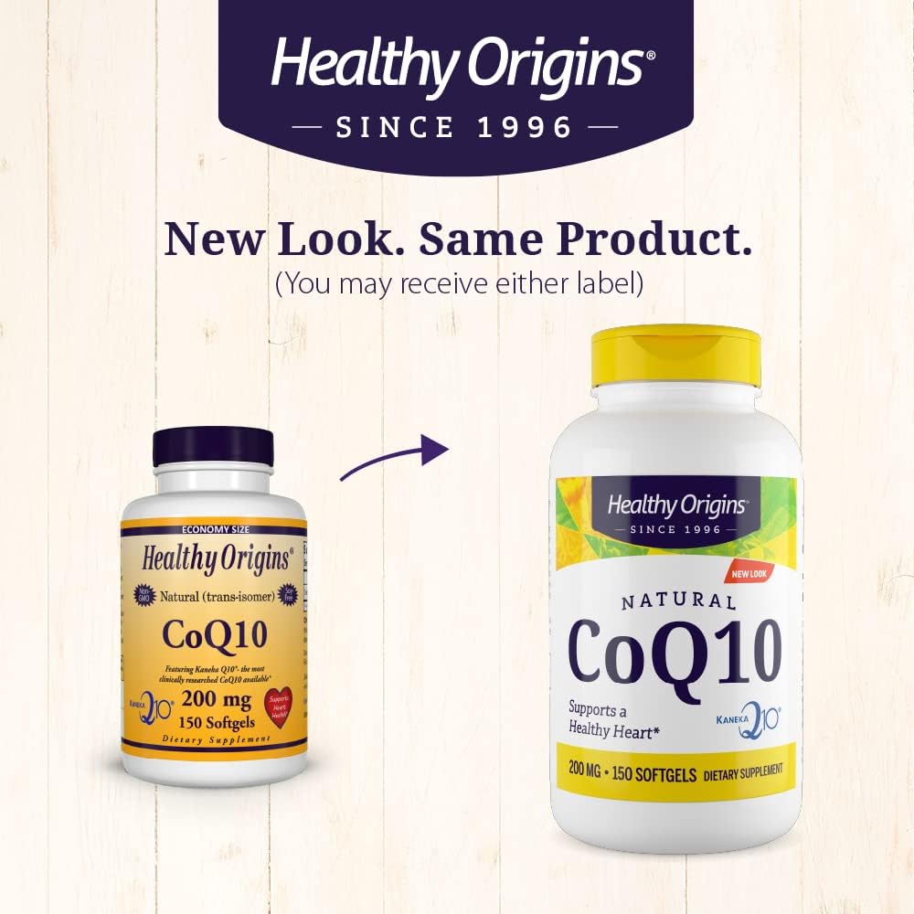 200 mg CoQ10 (Kaneka Q10) Softgels for Heart Health & Energy - Gluten-Free & Non-GMO - 150 Count