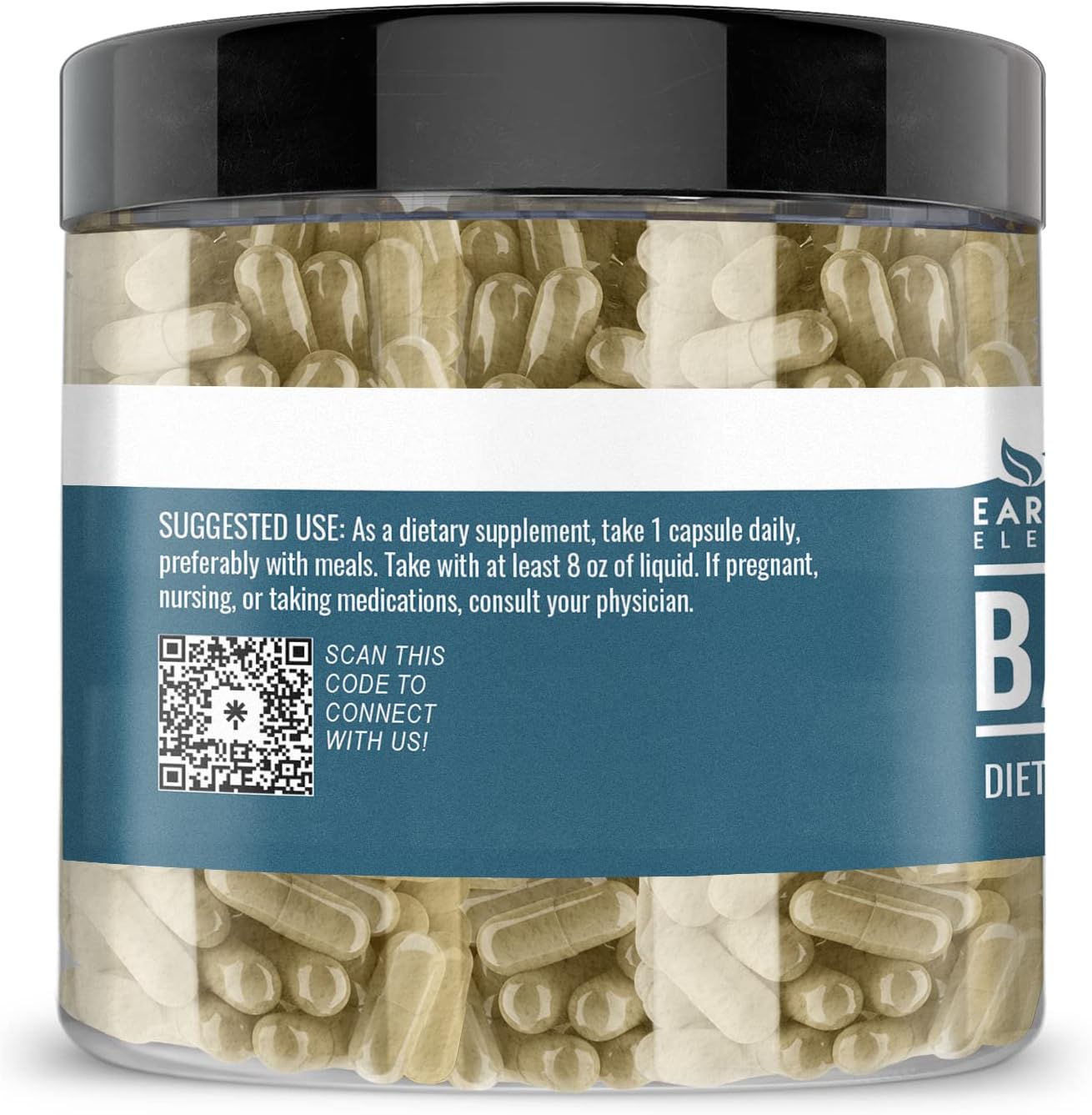 200 Pure & Undiluted Baicalin Capsules by Earthborn Elements - Additive-Free Formula